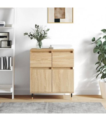 vidaXL Sideboard Sonoma Oak 60x35x70 cm Engineered Wood — V0672040459