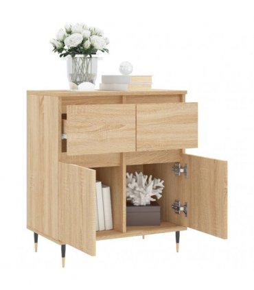 vidaXL Sideboard Sonoma Oak 60x35x70 cm Engineered Wood — V0672040459