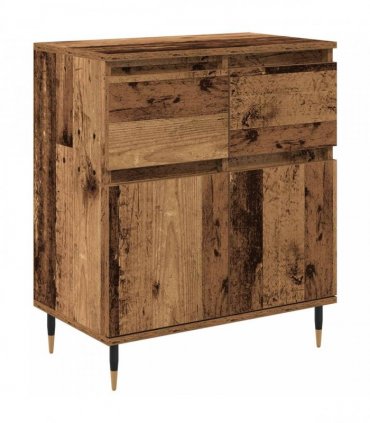 vidaXL Sideboard Old Wood 60 x 35 x 70 cm Engineered Wood and Iron — V0672040460