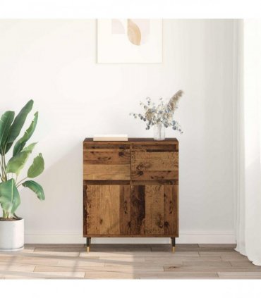 vidaXL Sideboard Old Wood 60 x 35 x 70 cm Engineered Wood and Iron — V0672040460
