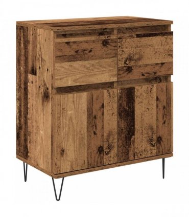 vidaXL Sideboard Old Wood 60 x 35 x 70 cm Engineered Wood and Iron — V0672040464
