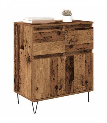 vidaXL Sideboard Old Wood 60 x 35 x 70 cm Engineered Wood and Iron — V0672040464