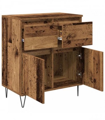vidaXL Sideboard Old Wood 60 x 35 x 70 cm Engineered Wood and Iron — V0672040464