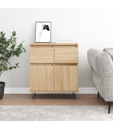 vidaXL Sideboard Sonoma Oak 60x35x70 cm Engineered Wood — V0672040465