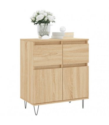 vidaXL Sideboard Sonoma Oak 60x35x70 cm Engineered Wood — V0672040465