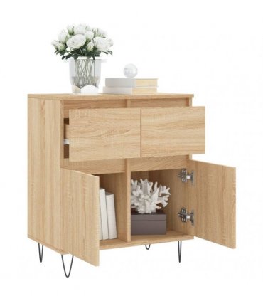 vidaXL Sideboard Sonoma Oak 60x35x70 cm Engineered Wood — V0672040465