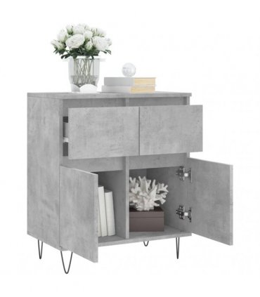 vidaXL Sideboard Concrete Grey 60x35x70 cm Engineered Wood — V0672040468