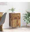 vidaXL Sideboard Old Wood 40 x 35 x 70 cm Engineered Wood and Iron — V0672040480