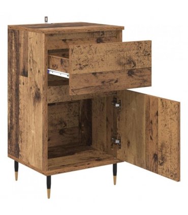 vidaXL Sideboard Old Wood 40 x 35 x 70 cm Engineered Wood and Iron — V0672040480
