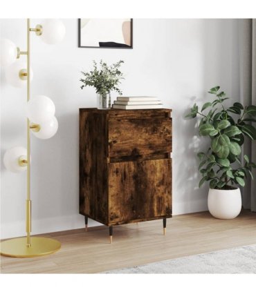 vidaXL Sideboard Smoked Oak 40x35x70 cm Engineered Wood — V0672040485