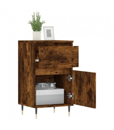 vidaXL Sideboard Smoked Oak 40x35x70 cm Engineered Wood — V0672040485