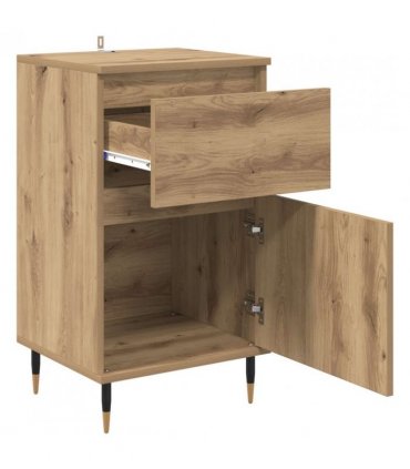 vidaXL Sideboard Artisan Oak 40 x 35 x 70 cm Engineered Wood and Iron — V0672040488