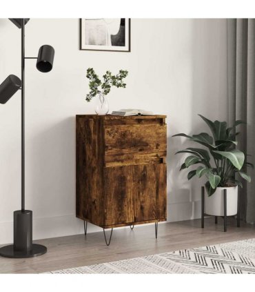 vidaXL Sideboard Smoked Oak 40x35x70 cm Engineered Wood — V0672040492