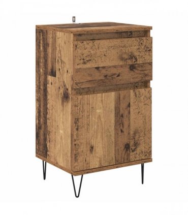 vidaXL Sideboard with Drawer Old wood 35 x 40 x 70 cm Engineered wood — V0672040493