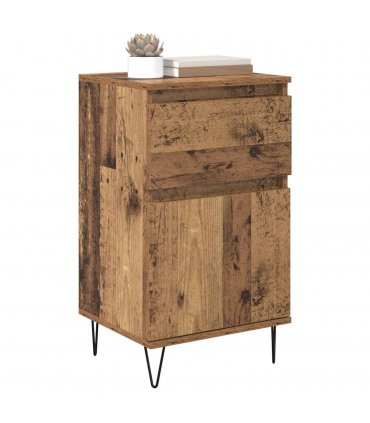 vidaXL Sideboard with Drawer Old wood 35 x 40 x 70 cm Engineered wood — V0672040493