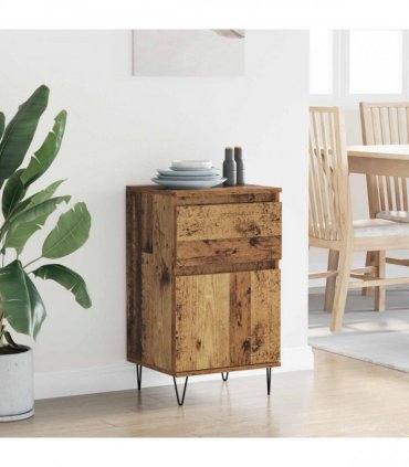 vidaXL Sideboard with Drawer Old wood 35 x 40 x 70 cm Engineered wood — V0672040493
