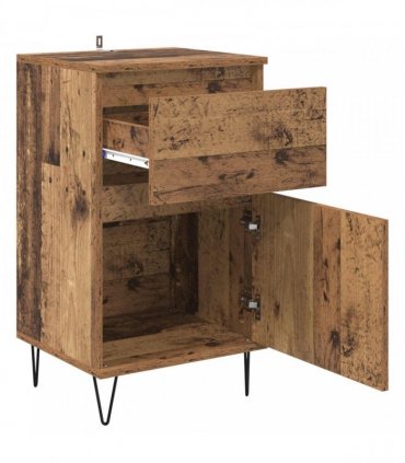 vidaXL Sideboard with Drawer Old wood 35 x 40 x 70 cm Engineered wood — V0672040493