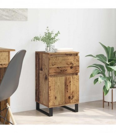 vidaXL Sideboard with Drawer Old wood 35 x 40 x 70 cm Engineered wood — V0672040509