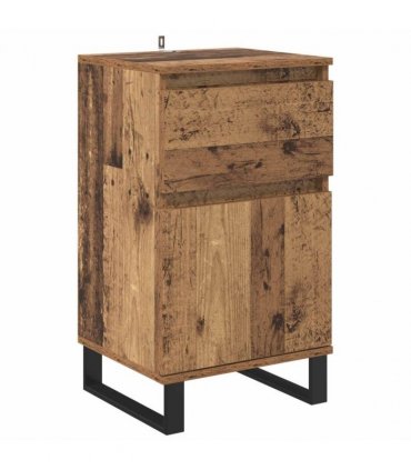 vidaXL Sideboard with Drawer Old wood 35 x 40 x 70 cm Engineered wood — V0672040509