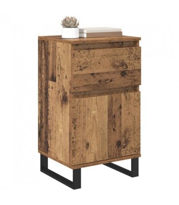 vidaXL Sideboard with Drawer Old wood 35 x 40 x 70 cm Engineered wood — V0672040509