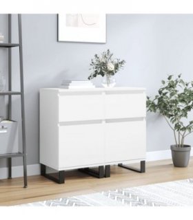 vidaXL Sideboards 2 pcs White 40x35x70 cm Engineered Wood — V0672040511