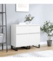 vidaXL Sideboards 2 pcs White 40x35x70 cm Engineered Wood — V0672040511
