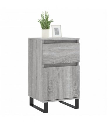 vidaXL Sideboards 2 pcs Grey Sonoma 40x35x70 cm Engineered Wood