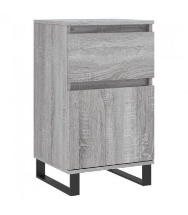 vidaXL Sideboards 2 pcs Grey Sonoma 40x35x70 cm Engineered Wood