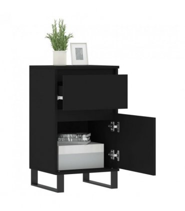 vidaXL Sideboards 2 pcs Black 40x35x70 cm Engineered Wood — V0672040517