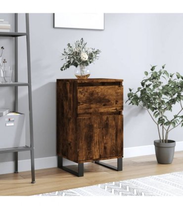 vidaXL Sideboard Smoked Oak 40x35x70 cm Engineered Wood — V0672040518