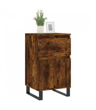 vidaXL Sideboard Smoked Oak 40x35x70 cm Engineered Wood — V0672040518