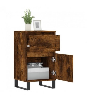 vidaXL Sideboard Smoked Oak 40x35x70 cm Engineered Wood — V0672040518