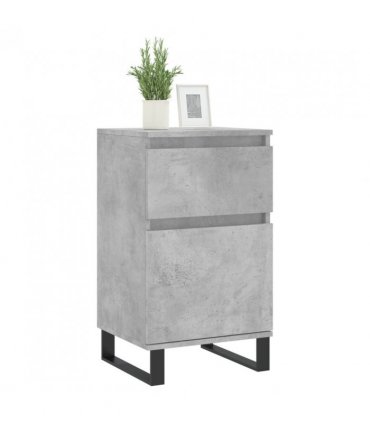 vidaXL Sideboards 2 pcs Concrete Grey 40x35x70 cm Engineered Wood — V0672040520