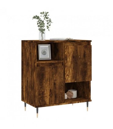 vidaXL Sideboard Smoked Oak 60x35x70 cm Engineered Wood — V0672040523