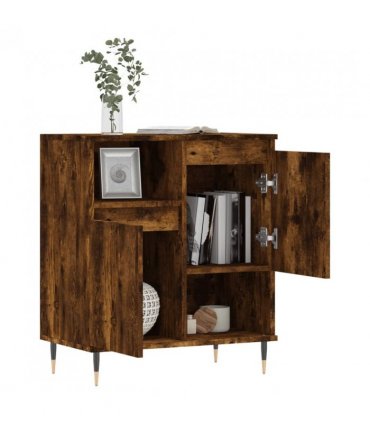 vidaXL Sideboard Smoked Oak 60x35x70 cm Engineered Wood — V0672040523