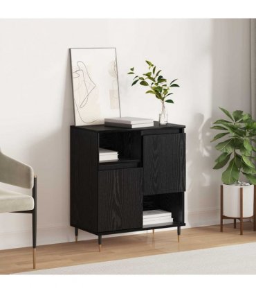 vidaXL Sideboard Black Oak 60 x 35 x 70 cm
