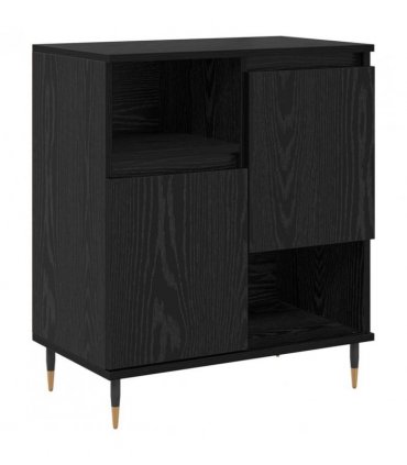 vidaXL Sideboard Black Oak 60 x 35 x 70 cm