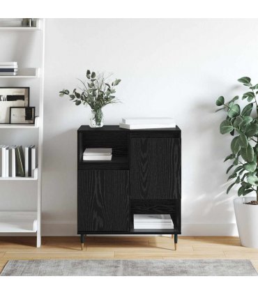 vidaXL Sideboard Black Oak 60 x 35 x 70 cm