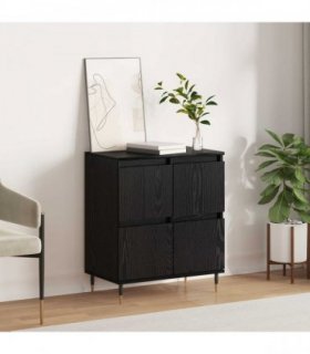 vidaXL Sideboard Black Oak 60 x 35 x 70 cm — V0672040540