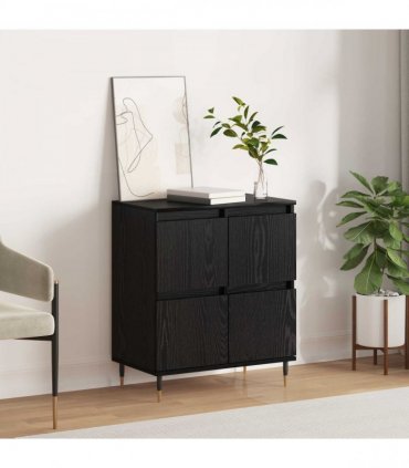 vidaXL Sideboard Black Oak 60 x 35 x 70 cm — V0672040540
