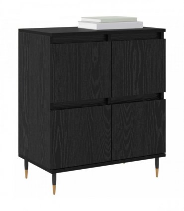 vidaXL Sideboard Black Oak 60 x 35 x 70 cm — V0672040540
