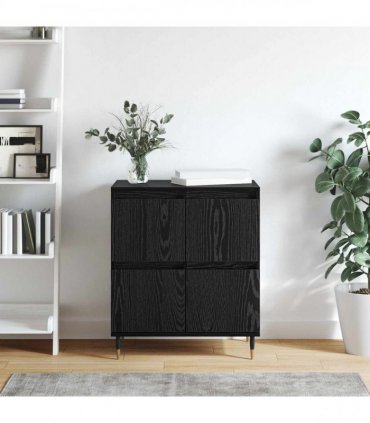 vidaXL Sideboard Black Oak 60 x 35 x 70 cm — V0672040540