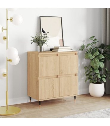 vidaXL Sideboard Sonoma Oak 60x35x70 cm Engineered Wood — V0672040544
