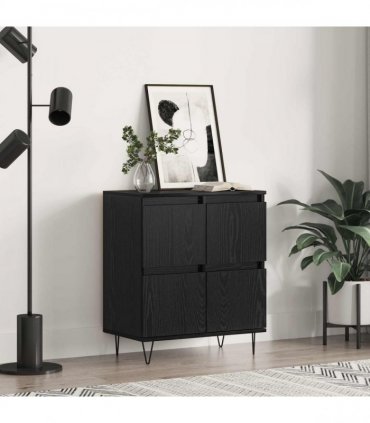 vidaXL Sideboard Black Oak 60 x 35 x 70 cm — V0672040549