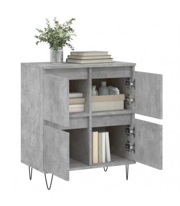 vidaXL Sideboard Concrete Grey 60x35x70 cm Engineered Wood — V0672040551