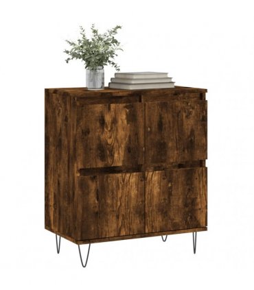 vidaXL Sideboard Smoked Oak 60x35x70 cm Engineered Wood — V0672040552