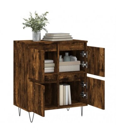 vidaXL Sideboard Smoked Oak 60x35x70 cm Engineered Wood — V0672040552