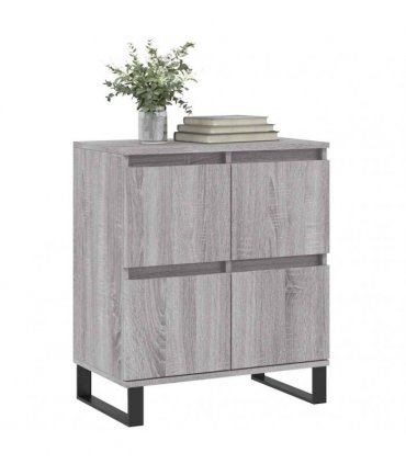 vidaXL Sideboard | Grey Sonoma | Engineered wood, iron | Small | Sideboard