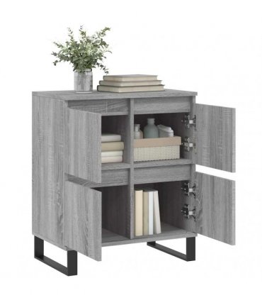 vidaXL Sideboard | Grey Sonoma | Engineered wood, iron | Small | Sideboard