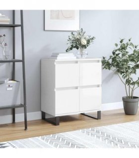 vidaXL Sideboard | High gloss white | Engineered wood | Medium | Sideboard